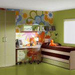 Imaginative-Green-kids-bedroom-idea